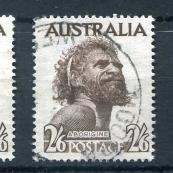 1952/65 2/6d aboriginal with wmk sideways inverted ...