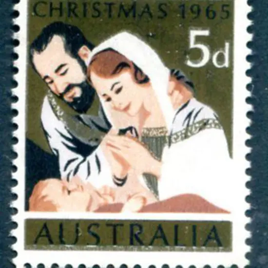 1965 5d Christmas with "blue omitted" variety. ...