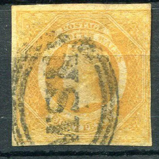 1854/59 8d golden-yellow diadem with clear ...