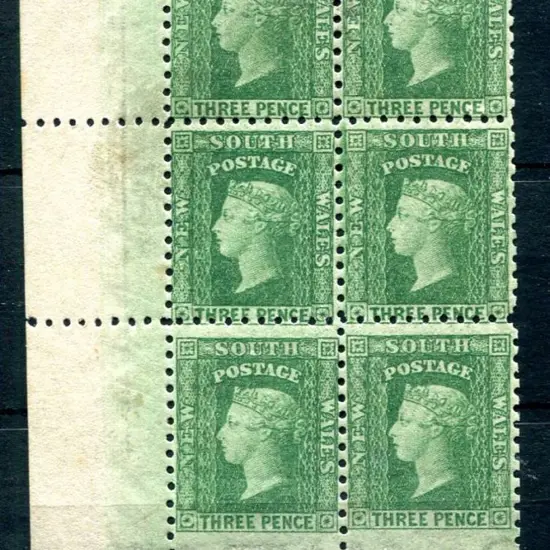 1891 3d green, perf 10, wmk "10" in lower left ...
