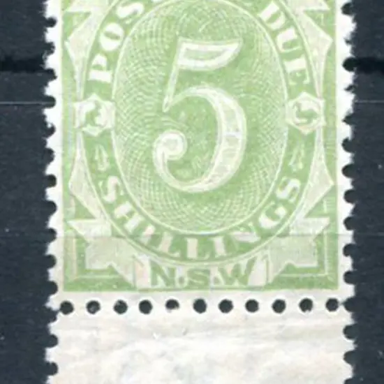 1891/97 5/- Postage Due, perf 11, well centred. ...