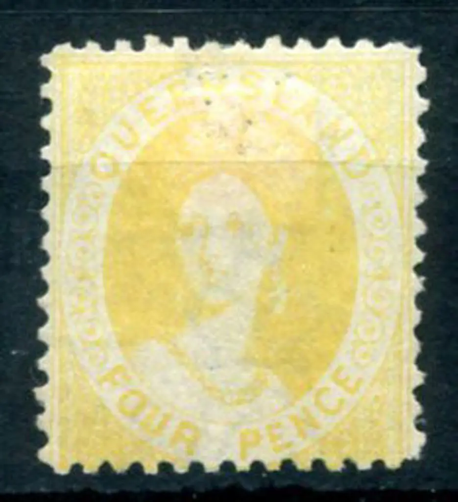 1869/78 4d yellow litho, perf. 12. MLH & well ... Image 1++