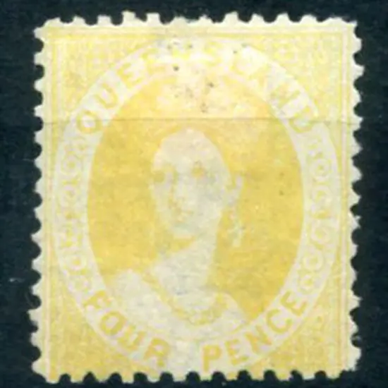 1869/78 4d yellow litho, perf. 12. MLH & well ...