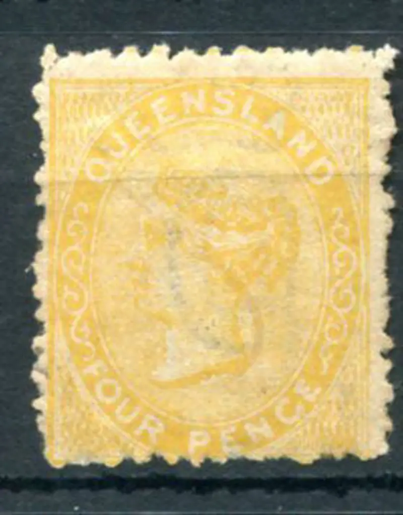 1879/81 4d orange-yellow with SG wmk 6 showing ... Image 1++