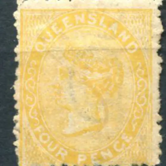 1879/81 4d orange-yellow with SG wmk 6 showing ...