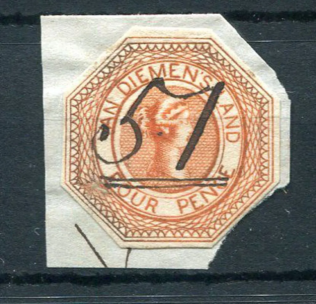 1853 4d Courier bright brownish-orange with ... Image 1++