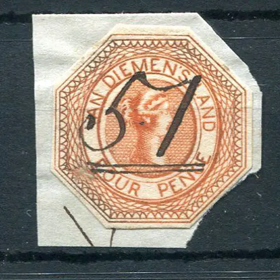 1853 4d Courier bright brownish-orange with ...