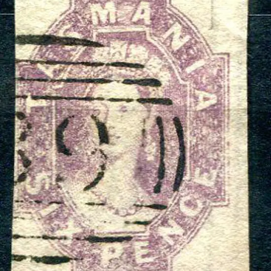 1867 6d reddish-mauve with 2 large & 2 close ...