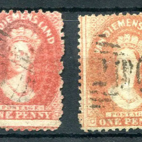 1864/65 1d carmine, perf 12. Fine postally used ...