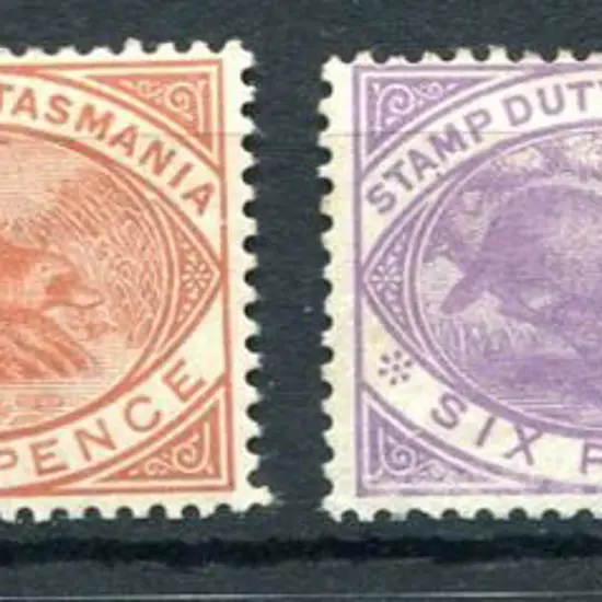 1880 1d, 3d, 6d & 1/- Platypus Stamp Duty set of ...