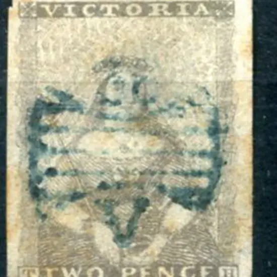 1850 3d brown-lilac with 3½ margins. Used with ...