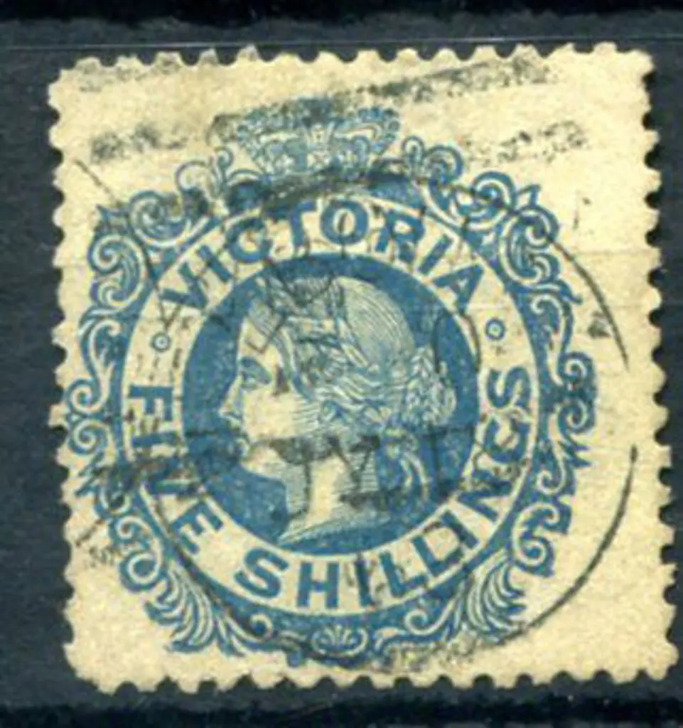 1867/81 5/- blue on yellow. Good to fine used. SG ... Image 1++