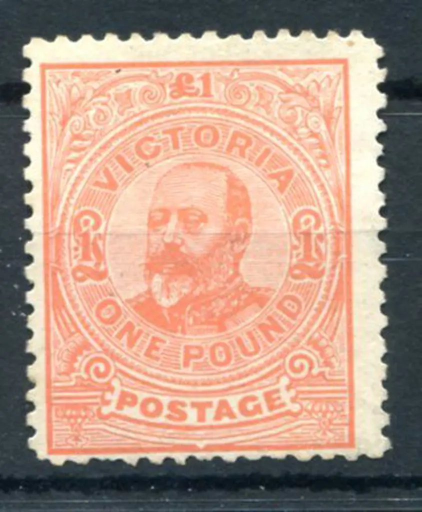 1905/13 £1 salmon, perf 11. Centered low, mint ... Image 1++
