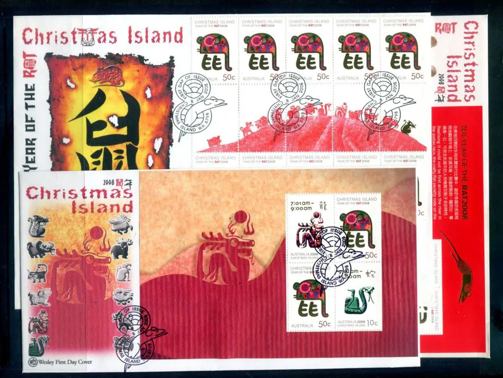 2008 (8th Jan) Year of the Rat pair, M/S, 50c ... Image 1++