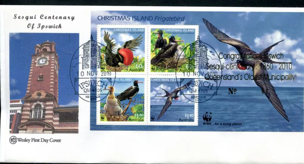 2010 (9th Oct) Frigatebird M/S ovptd ... Image 1++