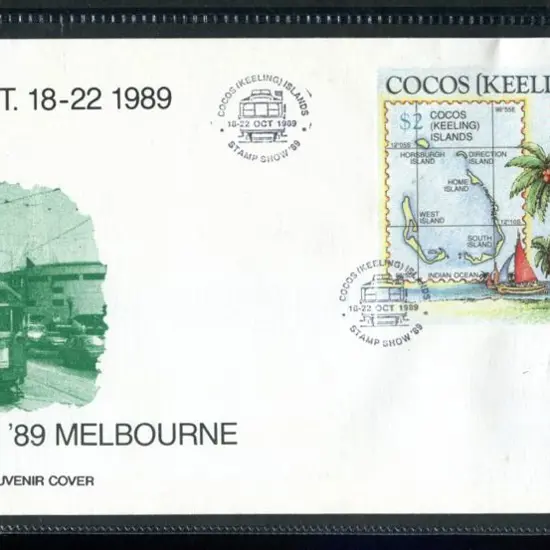 1989 $2 "Stampshow '89 Melbourne" imperf M/S on ...