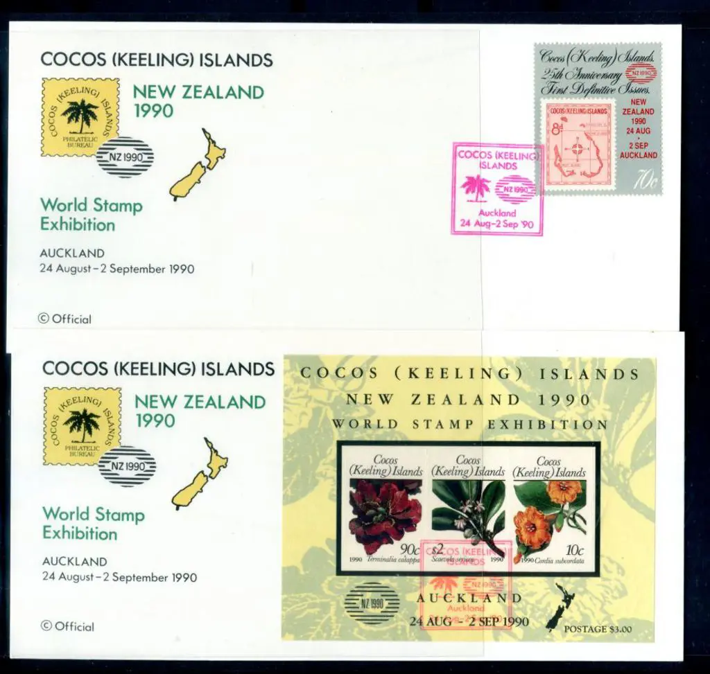 1990 70c Defin Anniv ovptd "New Zealand 1990 24 ... Image 1++