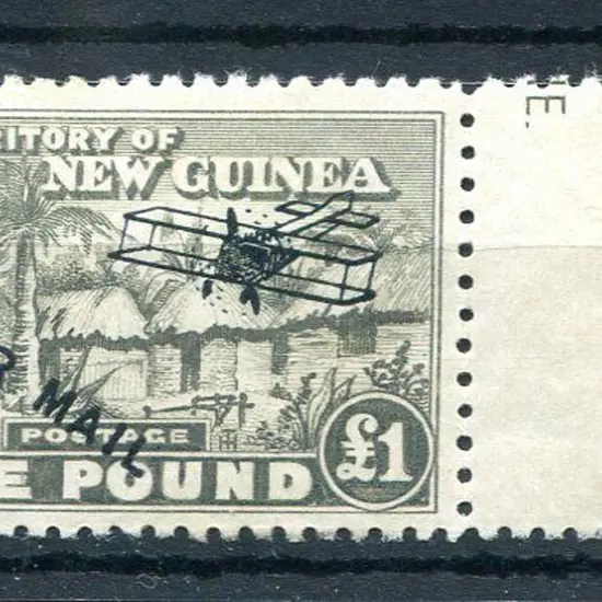1931 £1 olive-grey ovptd Airmail. Superb right ...