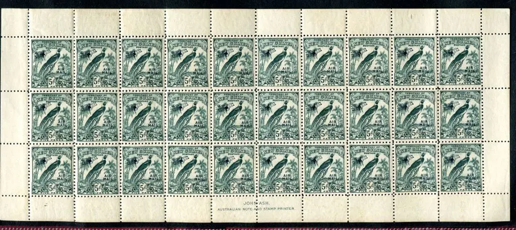 1932/34 5d deep blue-green Undated Airmail in full ... Image 1++