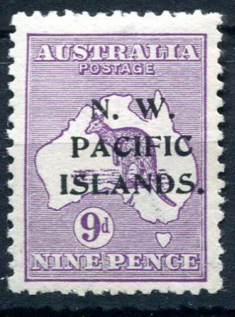 1915 9d violet, 1st wmk with "break in coast of ... Image 1++