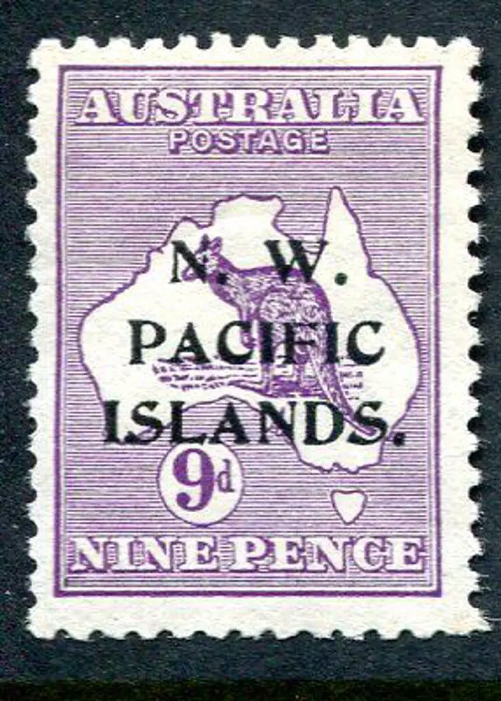 1915 9d violet, 1st wmk with "shade line break in ... Image 1++