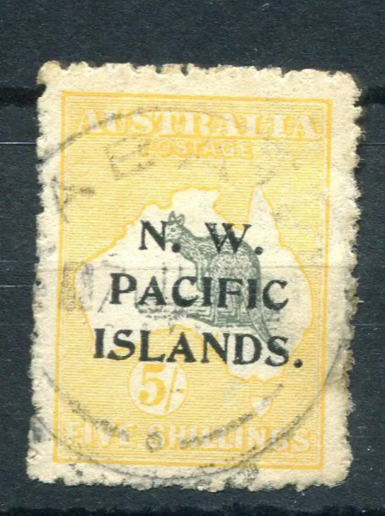 1915 5/- deep grey & chrome, 2nd wmk with "break ... Image 1++