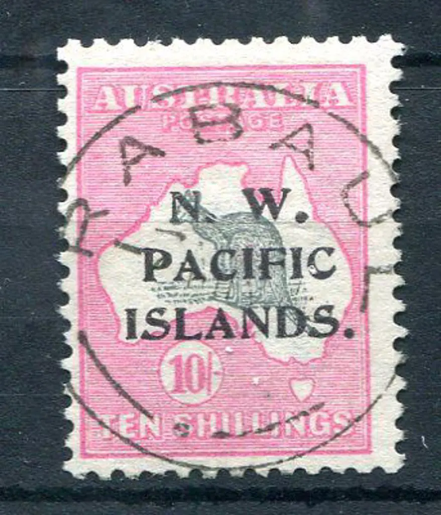 1915 10/- grey & pink, 1st wmk. Fine used with ... Image 1++