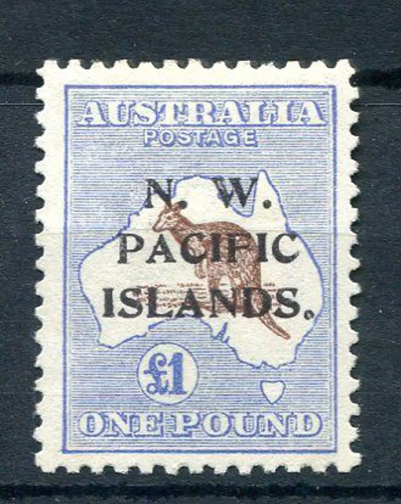 1915 £1 brown & ultramarine, 1st wmk. MLH/MH, well ... Image 1++