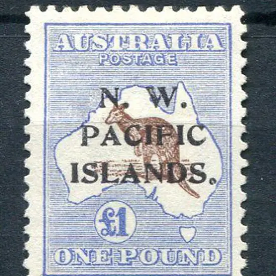 1915 £1 brown & ultramarine, 1st wmk. MLH/MH, well ...