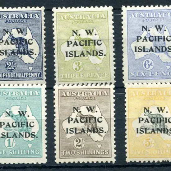 1918 2d to 10/- kangaroo 3rd wmk ovpts (2nd ...