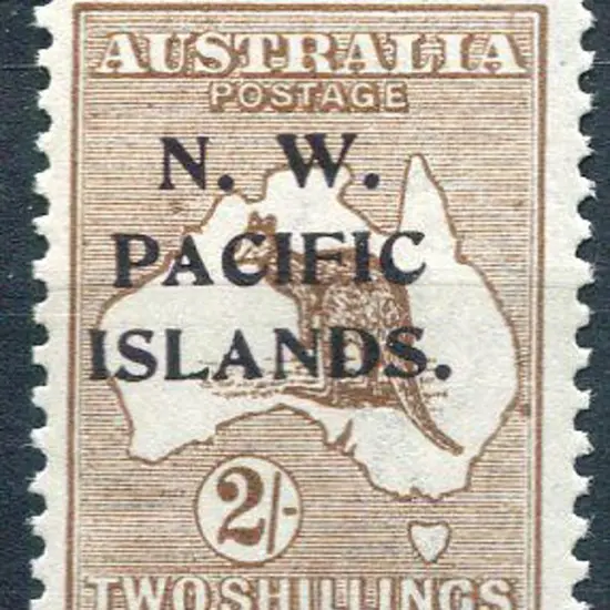 1918 2/- reddish-brown, 3rd wmk MUH with small ...
