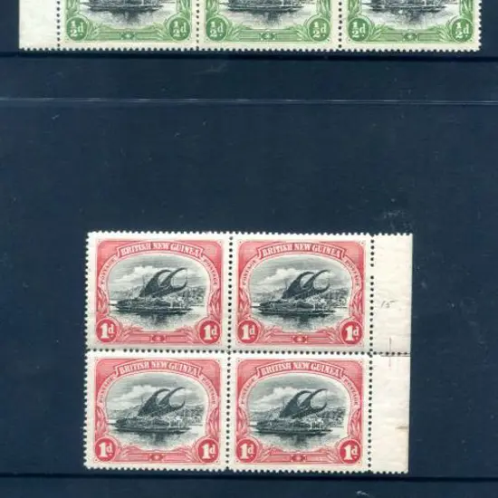 1901 "British New Guinea" ½d with horiz wmk in ...