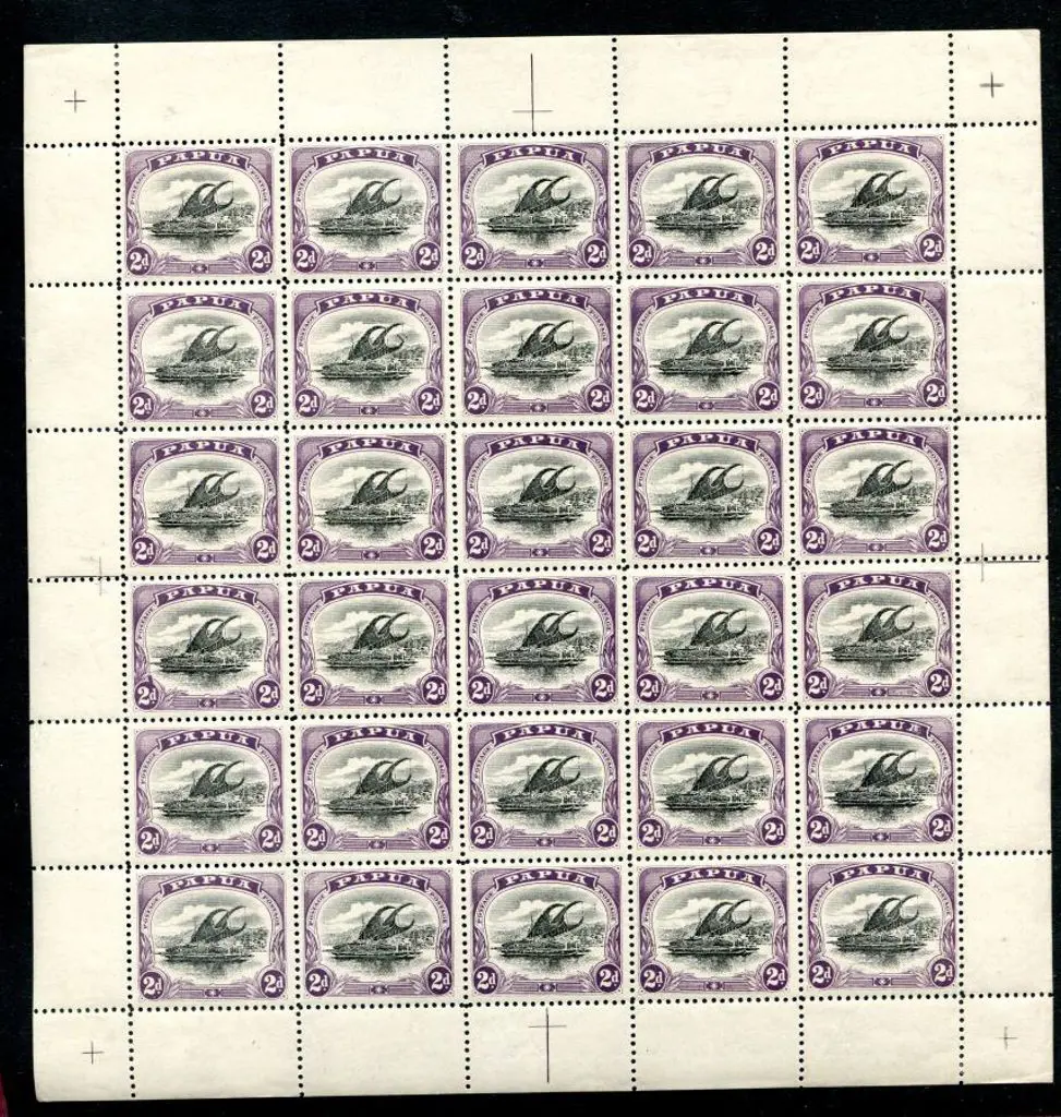 1907/10 2d black & purple, small "Papua", wmk ... Image 1++