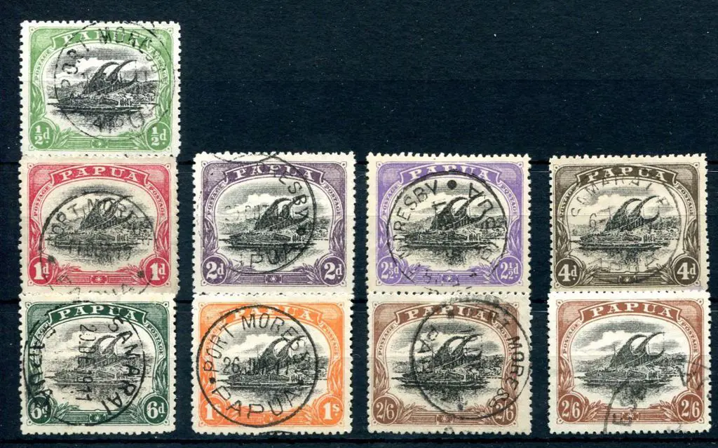 1910 ½d to 2/6 Lakatois set incl both types of ... Image 1++