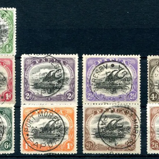 1910 ½d to 2/6 Lakatois set incl both types of ...