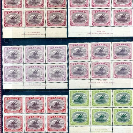 1916/31 Lakatoi Imprint MLH blocks of 6 comprising ...