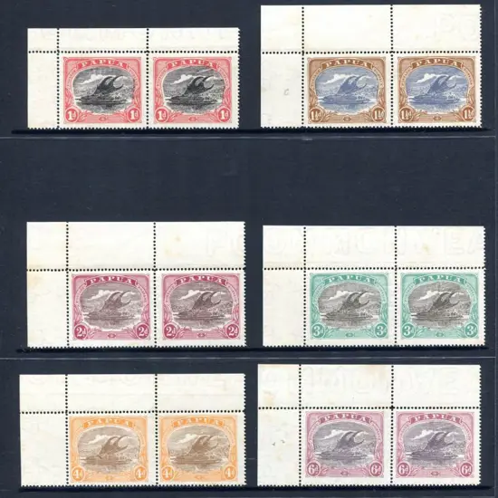 1927/31 1d, 1½d with "POSTACE" flaw at right of ...