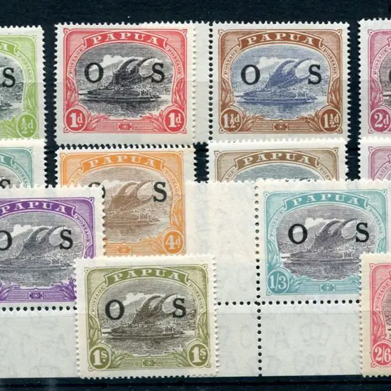 1932/32 ½d to 2/6 Lakatois ovptd "OS" ovpt set of ...