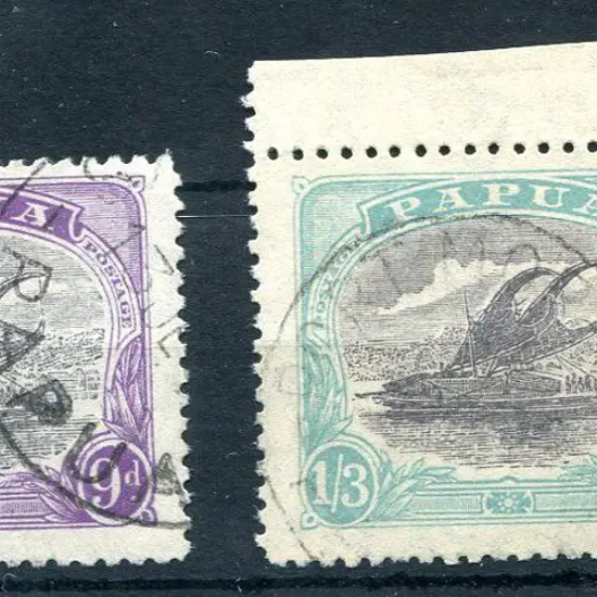 1932 9d lilac & violet & 1/3d lilac & pale ...