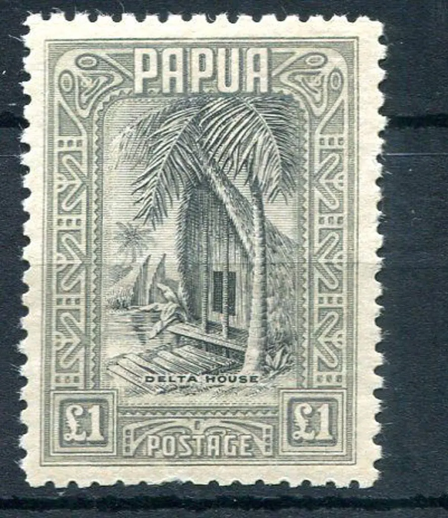 1932 £1 black & olive-grey Delta House. MLH, short ... Image 1++