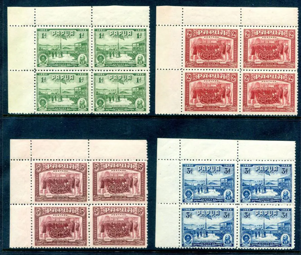1934 50th Anniv set of 4 in top left marginal ... Image 1++