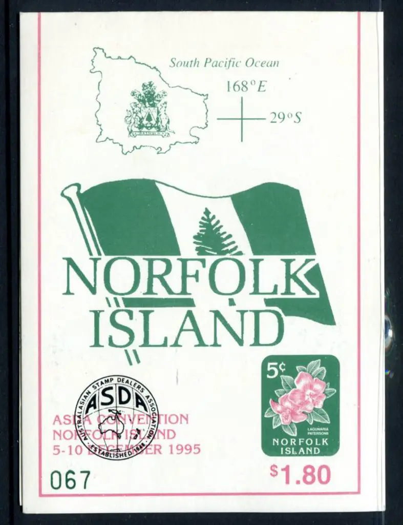 1995 $1.80 Flower booklet ovptd with ASDA logo in ... Image 1++