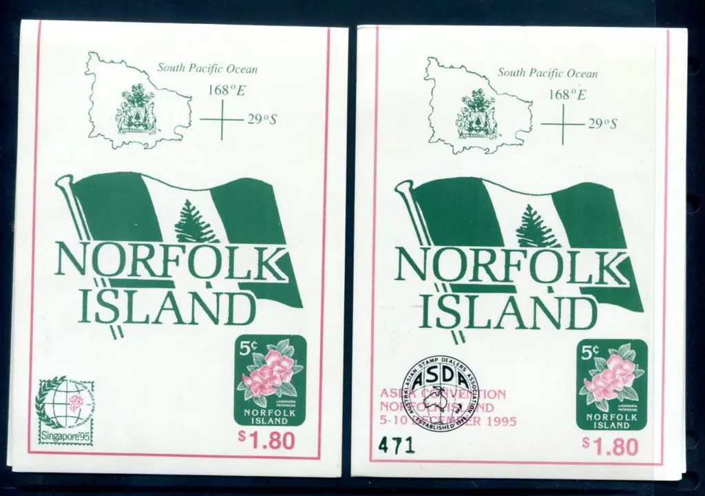 1995 $1.80 Flower booklets x 2 with the Singapore ... Image 1++