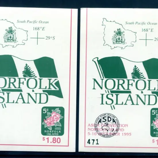 1995 $1.80 Flower booklets x 2 with the Singapore ...