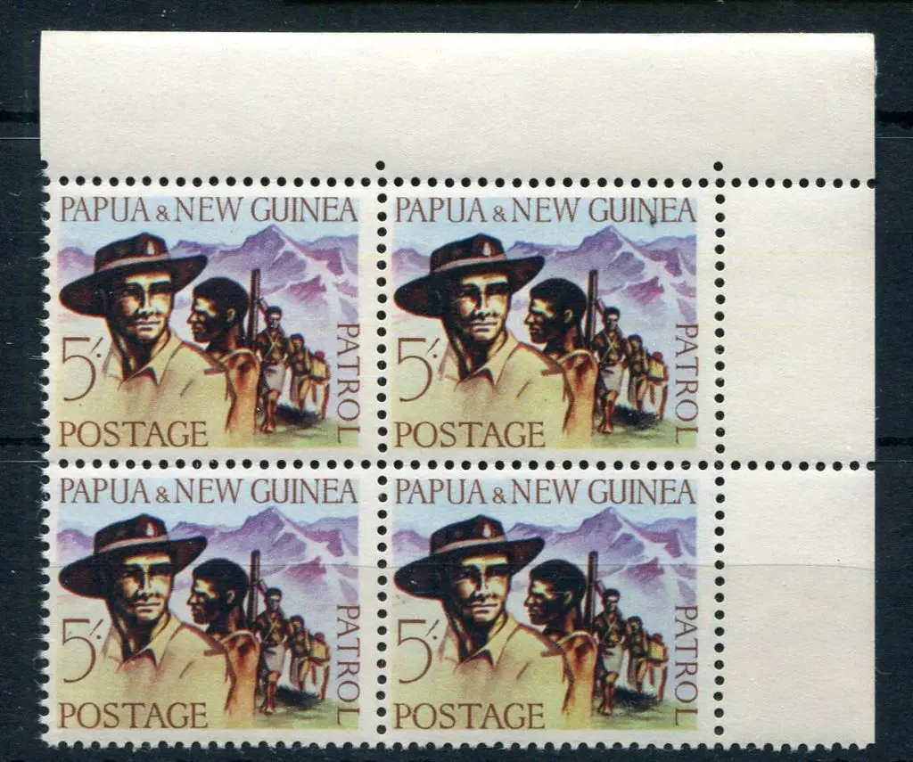 1962 5/- Patrol in top right corner block of 4. ... Image 1++
