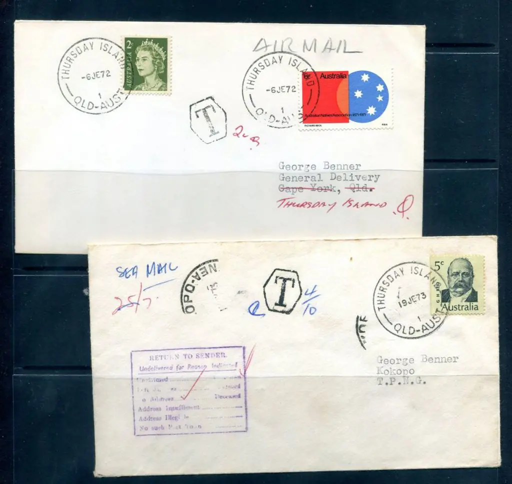 1972 & 1973 covers with Thursday Island cds's both ... Image 1++