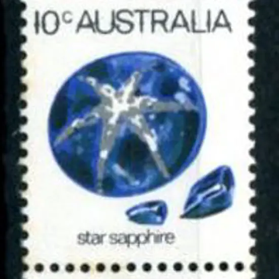 1974 10¢ Star Sapphire in vertical strip of 5 with ...
