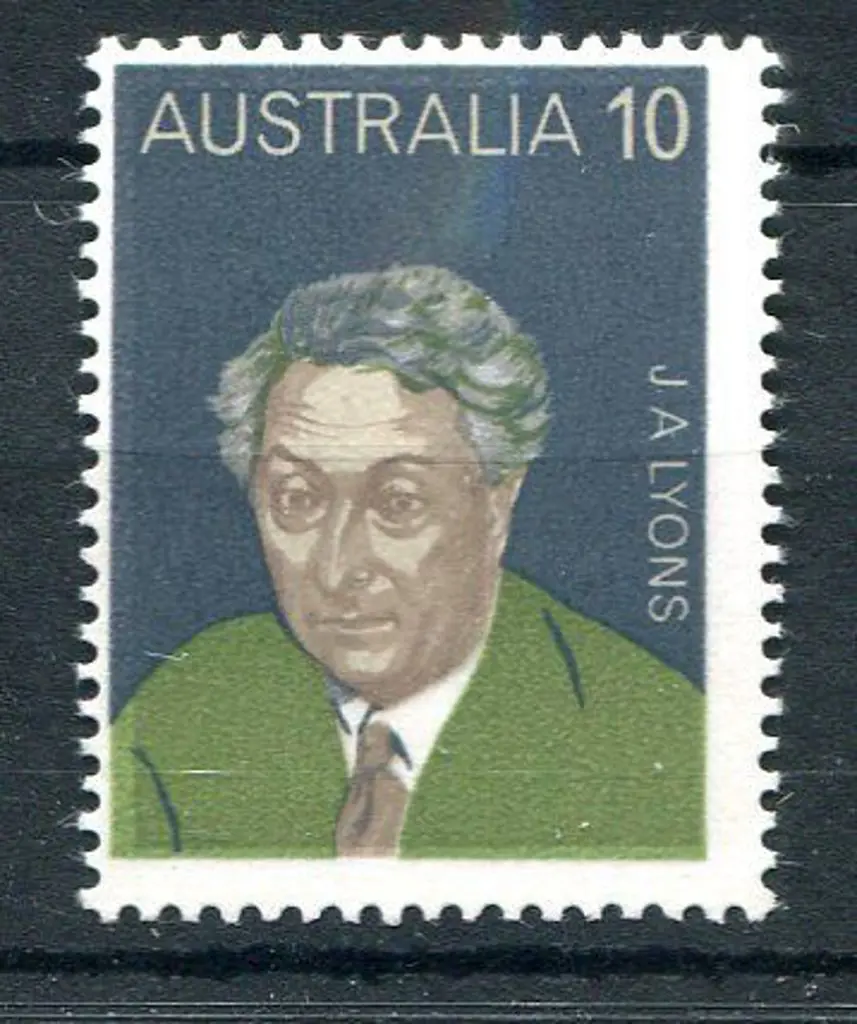 1975 10c Lyons printed on gummed side. Fresh MUH. ... Image 1++