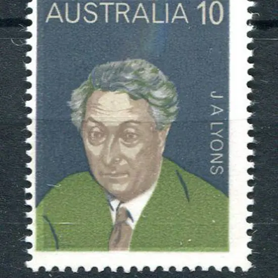 1975 10c Lyons printed on gummed side. Fresh MUH. ...