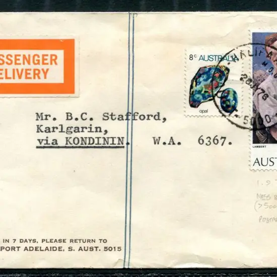 1976 (28th July) Commercial cover with orange ...
